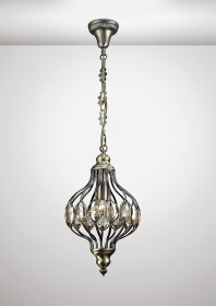 Marisa Crystal Ceiling Lights Diyas Single Crystal Pendants